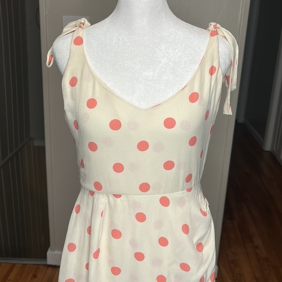 Reformation Yves Mini Dress Andie Polka Dot New Size 6 - Picture 6 of 12